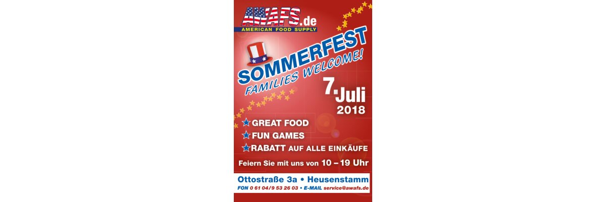 Sommerfest 2018 - AWAFS Sommerfest 2018 in Heusenstamm