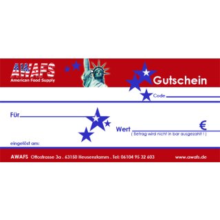 Gutschein über einen Warenwert von 20 EUR
