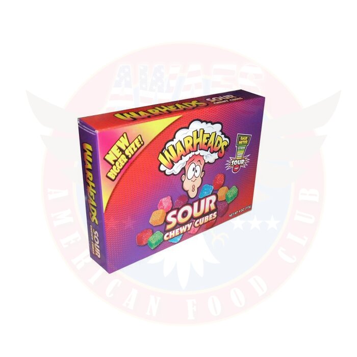 Warheads Sour Chewy Cubes Theater Box