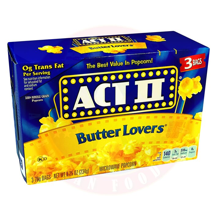 Act II Butter Lovers Popcorn, 5,59
