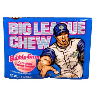 Big League Chew Bubble Gum Curveball Cotton Candy