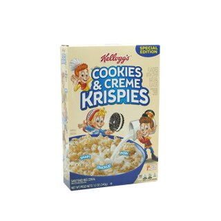 Kelloggs Cookies & Creme Krispies Cereal 12oz