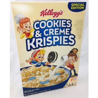 Kelloggs Cookies & Creme Krispies Cereal 12oz