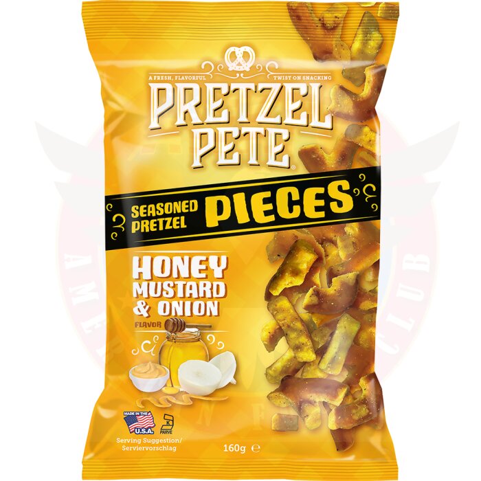 Pretzel Pete Honey Mustard Onion Pretzel Pieces, 3,49