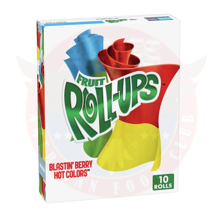 Fruit Roll-Ups Blastin Berry Hot Colors 10-Pack