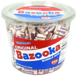 Bazooka Bubble Gum Tub 43.7oz/225ct.