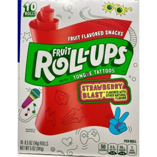 Fruit Roll-Ups Strawberry Blast 10-Pack