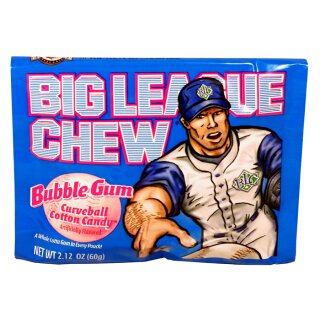 Big League Chew Bubble Gum Curveball Cotton Candy - MHD 12.04.2025